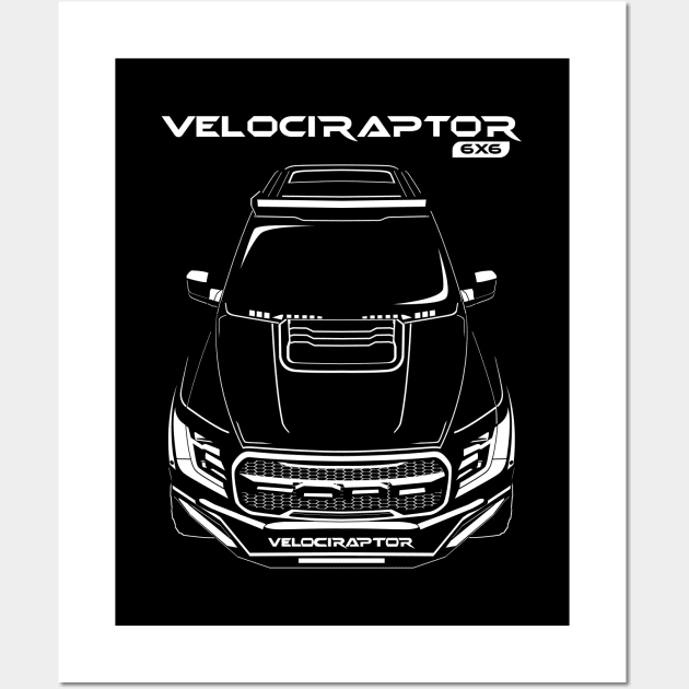 Velociraptor 6x6 Wall Art by V8social